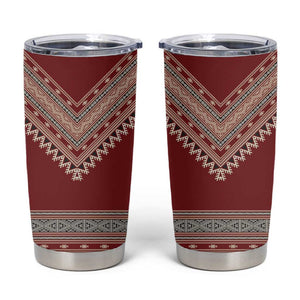Tunisian Embroidery Pattern Tumbler Cup - African Pride