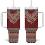 Tunisian Embroidery Pattern Tumbler With Handle - African Pride