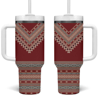 Tunisian Embroidery Pattern Tumbler With Handle - African Pride