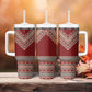 Tunisian Embroidery Pattern Tumbler With Handle - African Pride