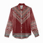 Tunisian Embroidery Pattern Women Casual Shirt - African Pride