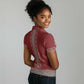 Tunisian Embroidery Pattern Women Polo Shirt LT9