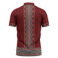 Tunisian Embroidery Pattern Zipper Polo Shirt - African Pride