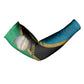 African Volcano Kilimanjaro Tanzania Arm Sleeves Grunge Flag Map of Tanzania