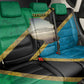 African Volcano Kilimanjaro Tanzania Back Car Seat Cover Grunge Flag Map of Tanzania - African Pride
