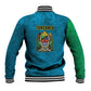 African Volcano Kilimanjaro Tanzania Baseball Jacket Grunge Flag Map of Tanzania - African Pride