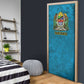 African Volcano Kilimanjaro Tanzania Door Cover Grunge Flag Map of Tanzania