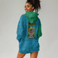 African Volcano Kilimanjaro Tanzania Hoodie Dress Grunge Flag Map of Tanzania - African Pride