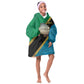 African Volcano Kilimanjaro Tanzania Kid Wearable Blanket Hoodie Grunge Flag Map of Tanzania - African Pride