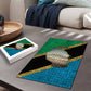 African Volcano Kilimanjaro Tanzania Puzzle Grunge Flag Map of Tanzania
