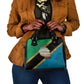 African Volcano Kilimanjaro Tanzania Shoulder Handbag Grunge Flag Map of Tanzania - African Pride