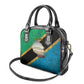 African Volcano Kilimanjaro Tanzania Shoulder Handbag Grunge Flag Map of Tanzania - African Pride