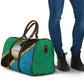 African Volcano Kilimanjaro Tanzania Travel Bag Grunge Flag Map of Tanzania