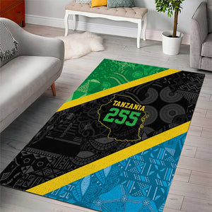 Tanzania 255 Area Rug African Mix Pattern Flag Motif - African Pride