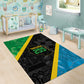 Tanzania 255 Area Rug African Mix Pattern Flag Motif - African Pride