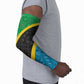 Tanzania 255 Arm Sleeves African Mix Pattern Flag Motif