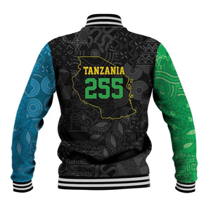 Tanzania 255 Baseball Jacket African Mix Pattern Flag Motif - African Pride
