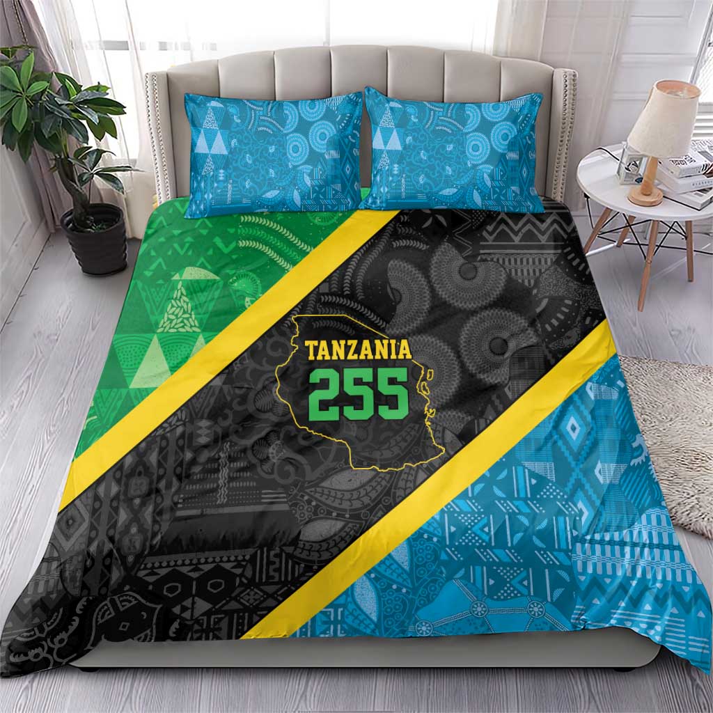 Tanzania 255 Bedding Set African Mix Pattern Flag Motif - African Pride