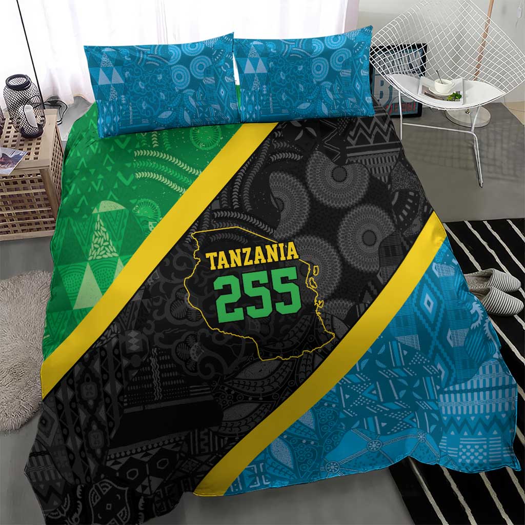 Tanzania 255 Bedding Set African Mix Pattern Flag Motif - African Pride