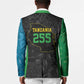 Tanzania 255 Blazer African Mix Pattern Flag Motif