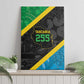 Tanzania 255 Canvas Wall Art African Mix Pattern Flag Motif - African Pride