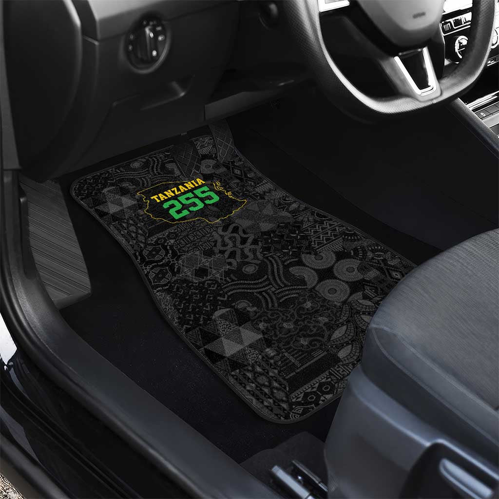 Tanzania 255 Car Mats African Mix Pattern Flag Motif - African Pride