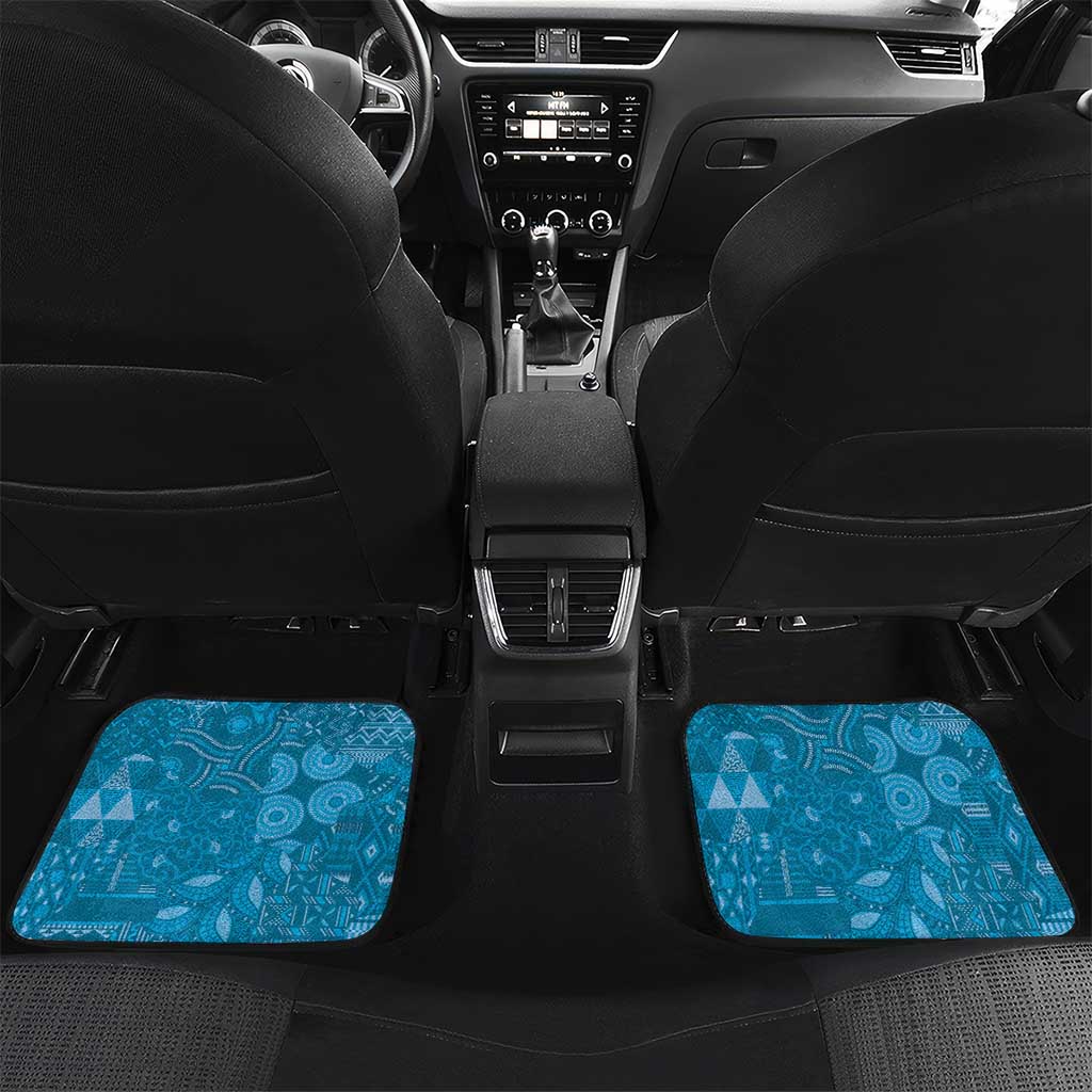 Tanzania 255 Car Mats African Mix Pattern Flag Motif - African Pride