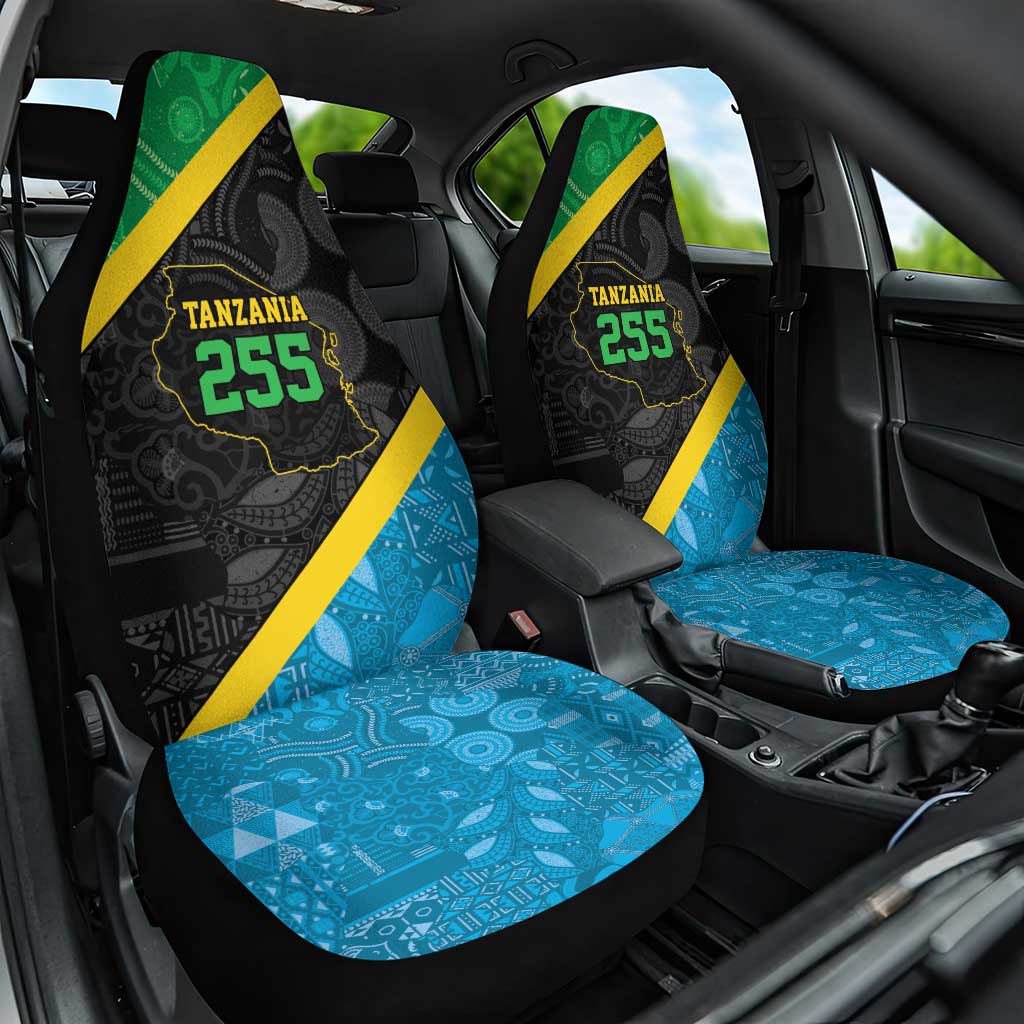 Tanzania 255 Car Seat Cover African Mix Pattern Flag Motif - African Pride