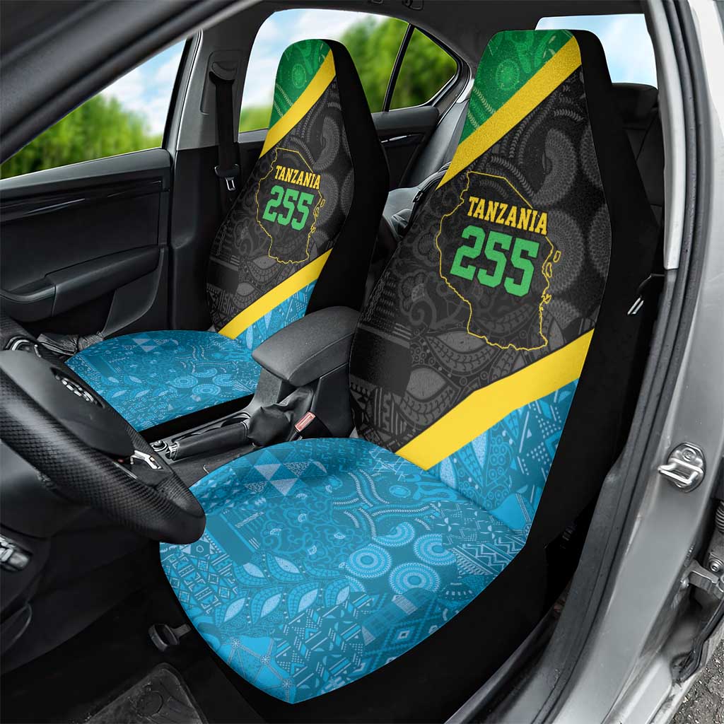 Tanzania 255 Car Seat Cover African Mix Pattern Flag Motif - African Pride