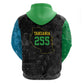 Tanzania 255 Hoodie African Mix Pattern Flag Motif - African Pride