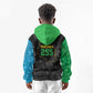 Tanzania 255 Kid Hoodie African Mix Pattern Flag Motif - African Pride