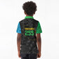 Tanzania 255 Kid Polo Shirt African Mix Pattern Flag Motif - African Pride