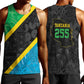 Tanzania 255 Men Tank Top African Mix Pattern Flag Motif - African Pride