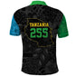 Tanzania 255 Polo Shirt African Mix Pattern Flag Motif - African Pride