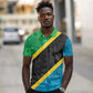 Tanzania 255 Polo Shirt African Mix Pattern Flag Motif - African Pride