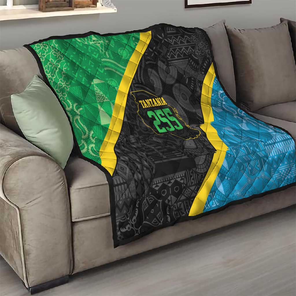 Tanzania 255 Quilt African Mix Pattern Flag Motif - African Pride