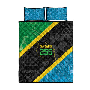 Tanzania 255 Quilt Bed Set African Mix Pattern Flag Motif - African Pride