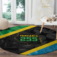 Tanzania 255 Round Carpet African Mix Pattern Flag Motif - African Pride