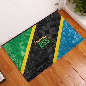 Tanzania 255 Rubber Doormat African Mix Pattern Flag Motif - African Pride