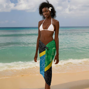 Tanzania 255 Sarong African Mix Pattern Flag Motif - African Pride