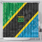 Tanzania 255 Shower Curtain African Mix Pattern Flag Motif - African Pride