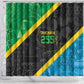 Tanzania 255 Shower Curtain African Mix Pattern Flag Motif - African Pride