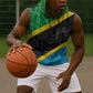 Tanzania 255 Sleeveless Hoodie African Mix Pattern Flag Motif - African Pride