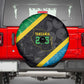 Tanzania 255 Spare Tire Cover African Mix Pattern Flag Motif - African Pride
