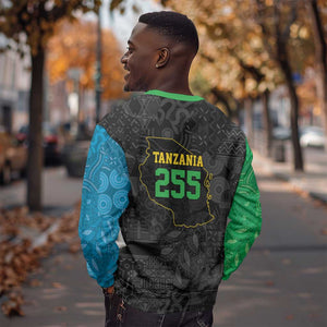 Tanzania 255 Sweatshirt African Mix Pattern Flag Motif - African Pride