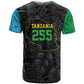 Tanzania 255 T shirt African Mix Pattern Flag Motif - African Pride
