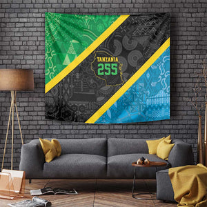 Tanzania 255 Tapestry African Mix Pattern Flag Motif - African Pride