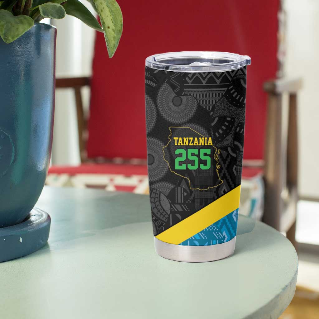 Tanzania 255 Tumbler Cup African Mix Pattern Flag Motif - African Pride