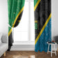 Tanzania 255 Window Curtain African Mix Pattern Flag Motif - African Pride