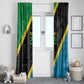 Tanzania 255 Window Curtain African Mix Pattern Flag Motif - African Pride